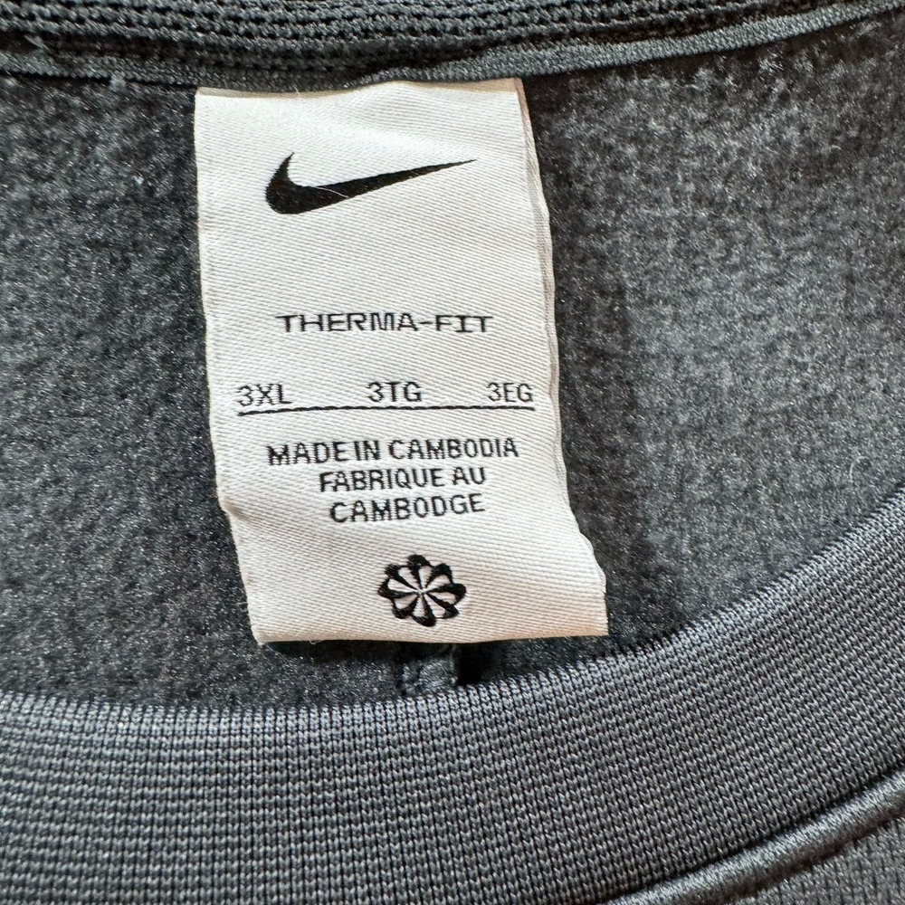 Alabama Crimson Tide Nike Sweater‎ Mens 3XL Black Therma Fit Pull Over Swoosh - Picture 7 of 11
